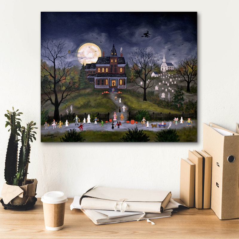 Toile épique Graffiti «Trick Or traiter» par JL Munro, 24 po x 20 po