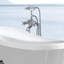 Robinet de baignoire autoportant avec douche à main - Métal, profondeur 40 po, largeur 10 po, hauteur, boîte de détail complète de 13 lb et instructions, jet de couverture complet pour chaque besoin, autoportant, Lb, 3,9 gal / min, emballage