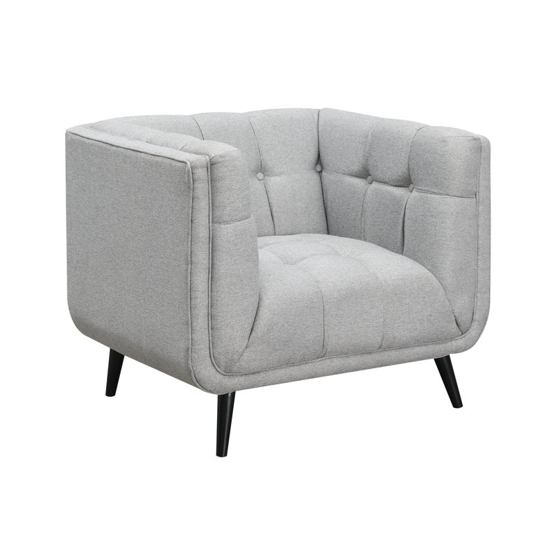 Beisler Upholstered Armchair, Grey