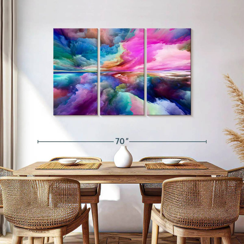 Avery Rainbow Clouds, 36" H x 57" W