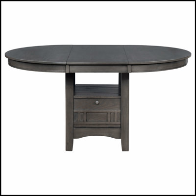 Illkirch Espresso Oval Extension Leaf Dining Table, Perfect for Versatile and Elegant Dining Experiences in Modern and Traditional Homes.