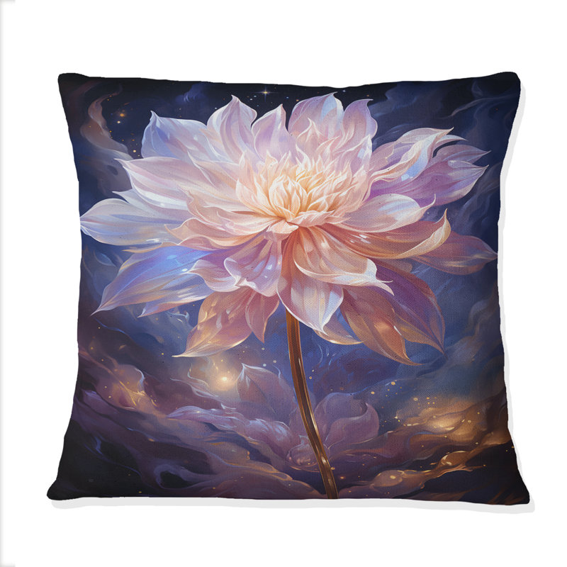 Coussin Fractals Flowers Essence II - Fractals Printed