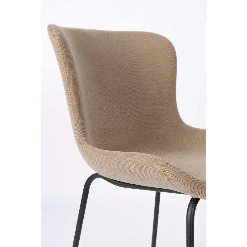 Junzo Upholstered Dining Chair, Brown