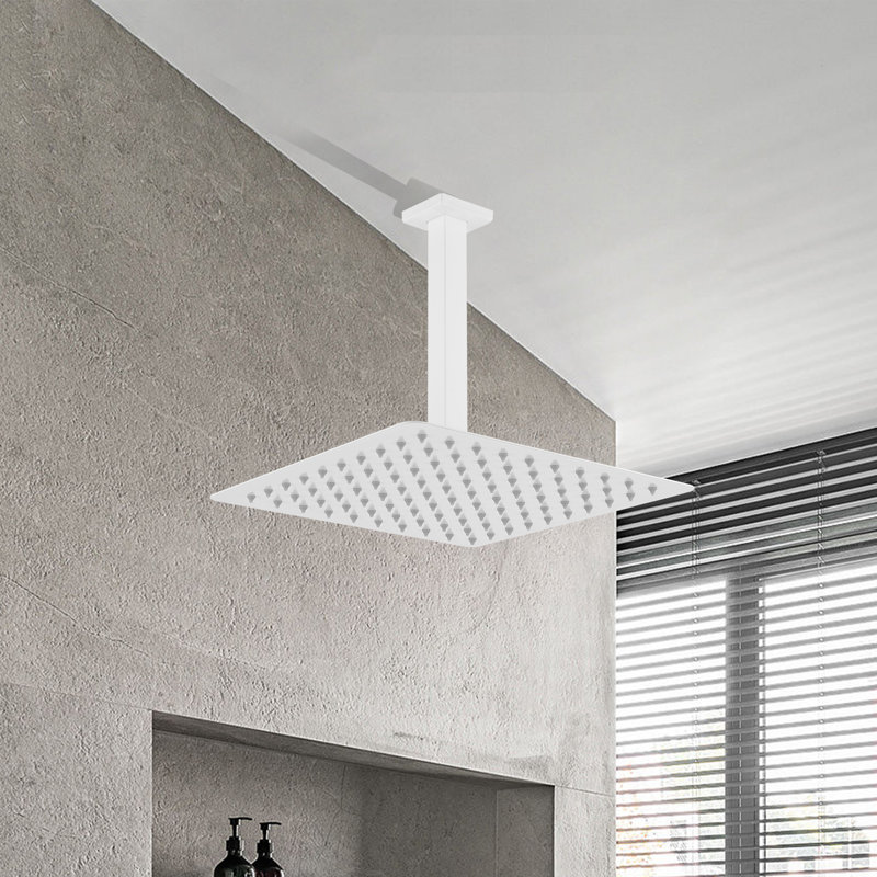 Pomme de douche fixe Rain, Blanc