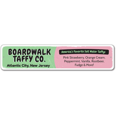 Plaque en aluminium Taffy