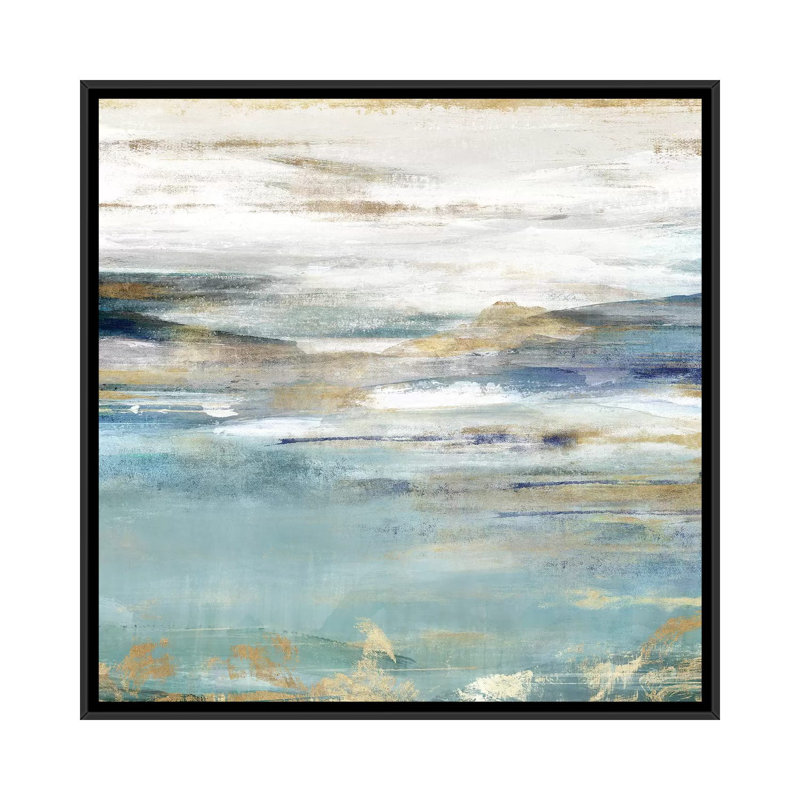 Était un transparent II par Isabelle Z - reproduction d'art, Pas de tapis, H 18 po x l 18 po x 1,5 po, Toile avec cadre noir