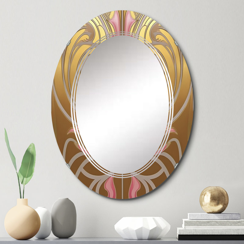 Gianick - Miroir mural moderne ovale, 30 po x 20 po