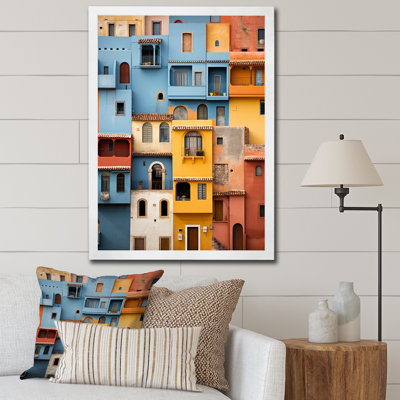Lazer Colorful Mexico Colorful Casas This I - reproduction
