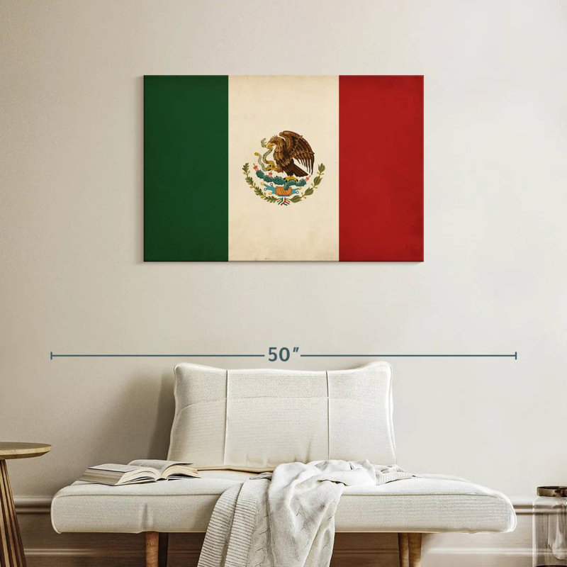 Drapeau mexicain Borges, H 24 po x l 36 po