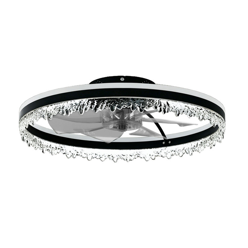 Ventilateur de plafond à DEL 24 "à intensité variable avec télécommande, 24" Dimmable LED Ceiling Fan with Remote Control
