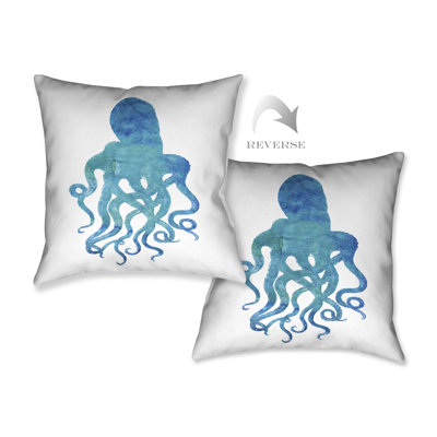 Coussin de l’octopus aquarelle Colgate