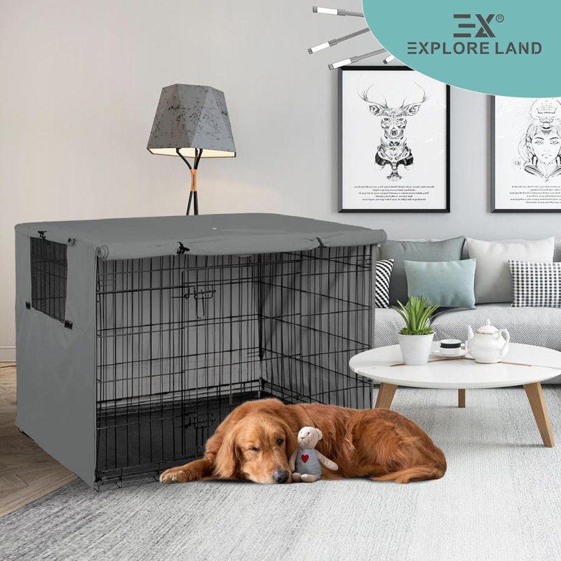 Emelynn Polyester Pet Crate Cover