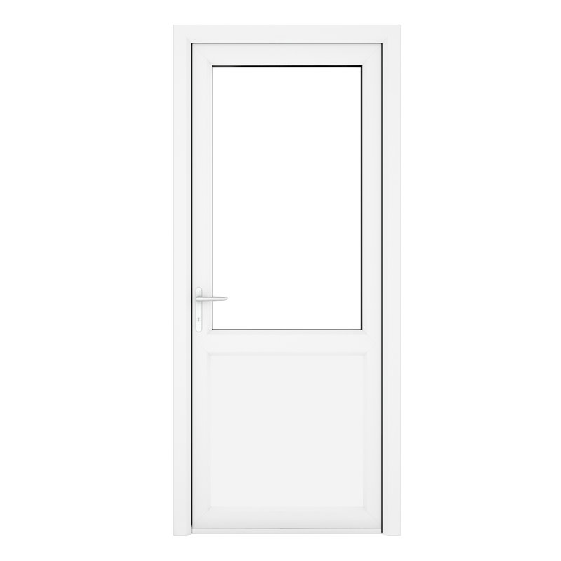 Upvc Single Door, 209cm H x 84cm W x 7cm D, Right Hand/Inswing
