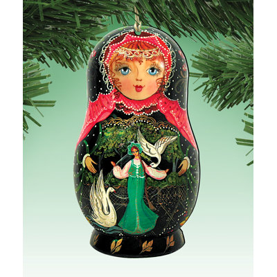 Tidaholm 5.5'' Wood Hanging Figurine Ornament