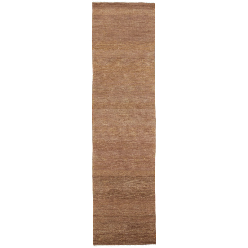 SAGA Hand Knotted Wool Area Rug, Runner 3' x 12'