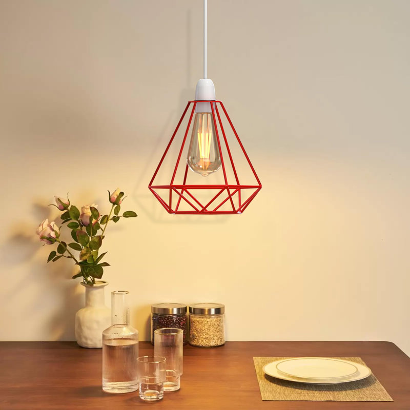 Andromedae - Light LED Geometric Pendant, Red