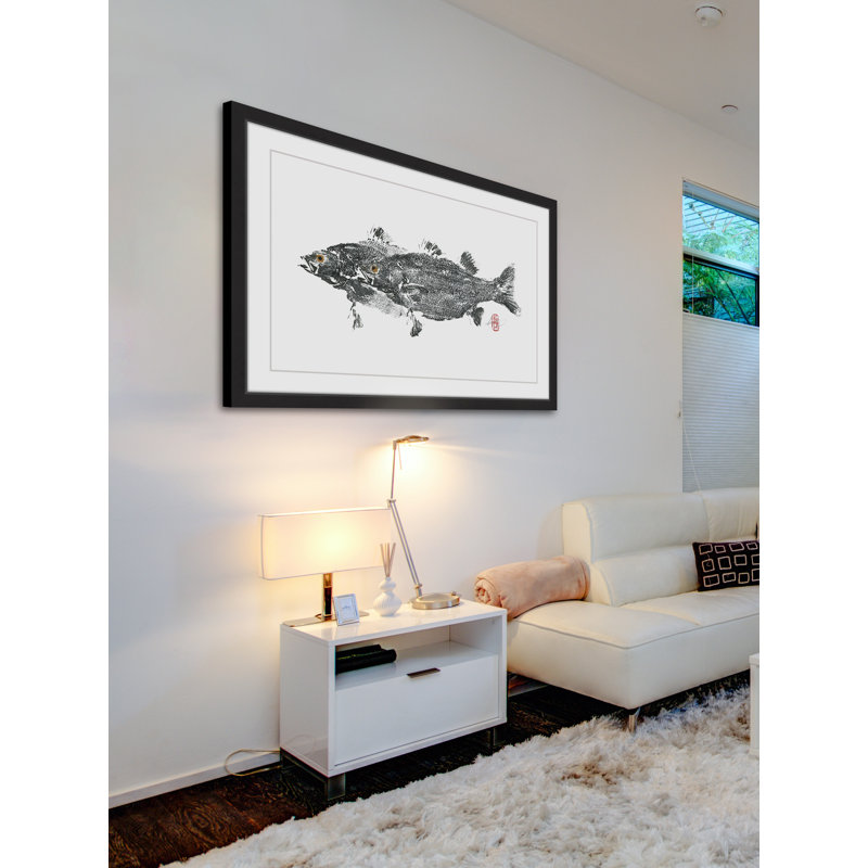 " Fish In Love " by Andrew Clay, 30" H x 45" W x 1.5" D