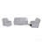 Blanche White Glider Recliner with LED Light