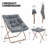 Upholstered Folding Square Saucer, Tufted Cozy Accent Chair with Golden Metal Frame for Living Room-148621631-178458866