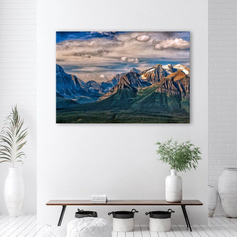 Mountain Landscape Nature - Wrapped Canvas Print, 80cm H x 120cm W