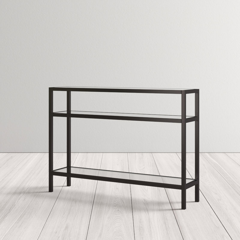 106.68Cm Console Table, Blackened Bronze