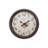 Clocks, 20" Round, Wall Clock, Brown, Transitional