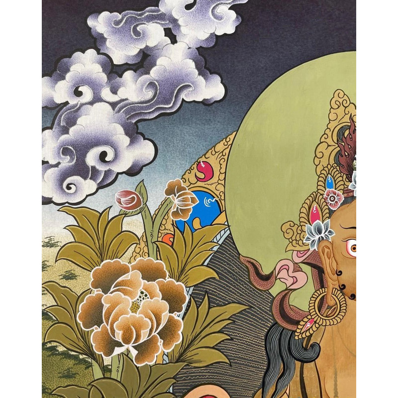 Dzambala ou Jambala Thangka (Brocadeless Thangka)