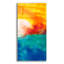  «Marsh Sunrise 2» par Alicia Ludwig, art mural en verre acrylique, 24 po x 48 po