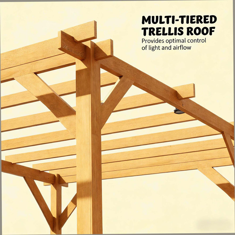 Pergola stable, treillis de jardin pour l'extérieur