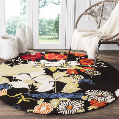 Tapis floral en laine touffeté à la main Mccullough