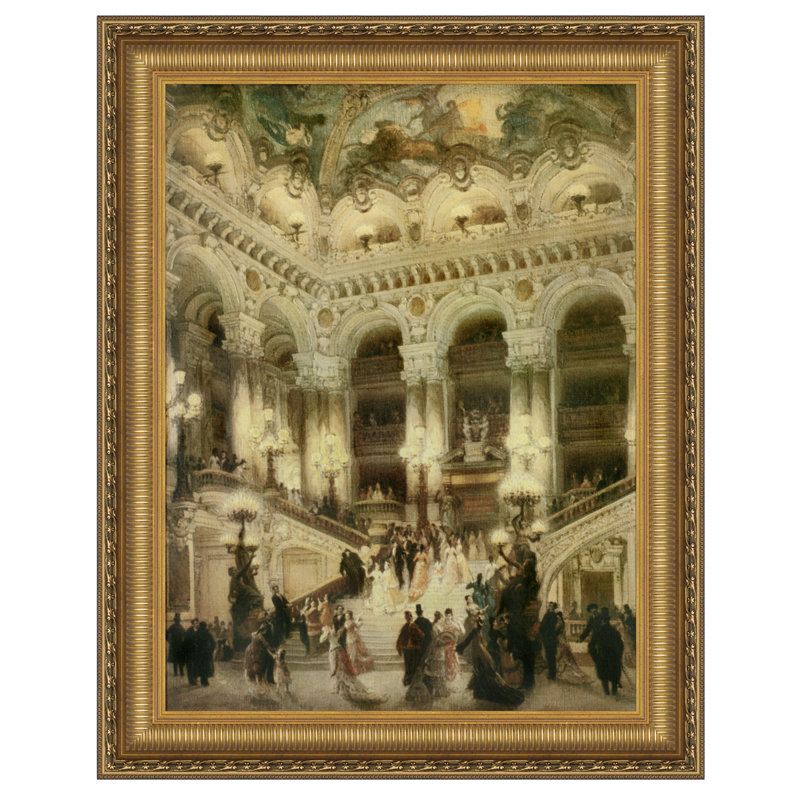 " Le Couloir De L'Opera " by Jean Beraud, 31.25" H x 25.25" W