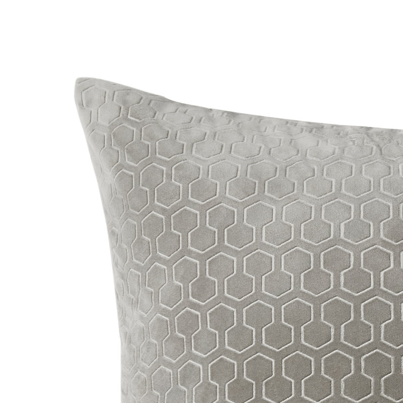 Honeycomb 18" x 18" Embossed Textured Decorative Pillow