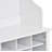 ON-TREND Modern Style Multiple Functions Hallway Coat Rack with Metal Black Hooks, Entryway Bench 60" Wide Hall Tree with Ample Storage Space and 24 Shoe Cubbies , White