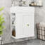 Meuble-lavabo mural avec lavabo, tiroir et tablette latérale-80522166