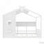 Lit sur pied avec tablette de rangement-118019900-118019901