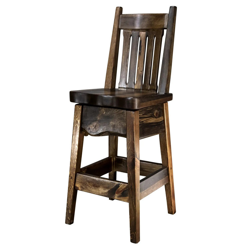 Tabouret de bar Big Sky, Teinture provincial / laque transparente