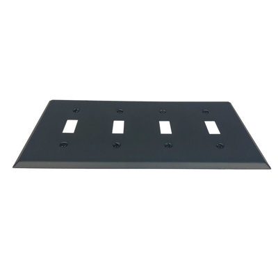 4-Gang Toggle Light Switch Wall Plate