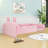 Twin Upholstered Platform Bed With Pillows And Slats-1504947752