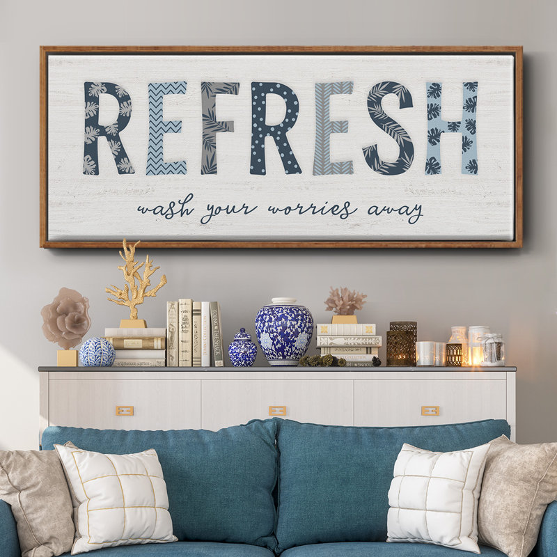 Refresh - Toile encadrée, H 8 po x l 20 po