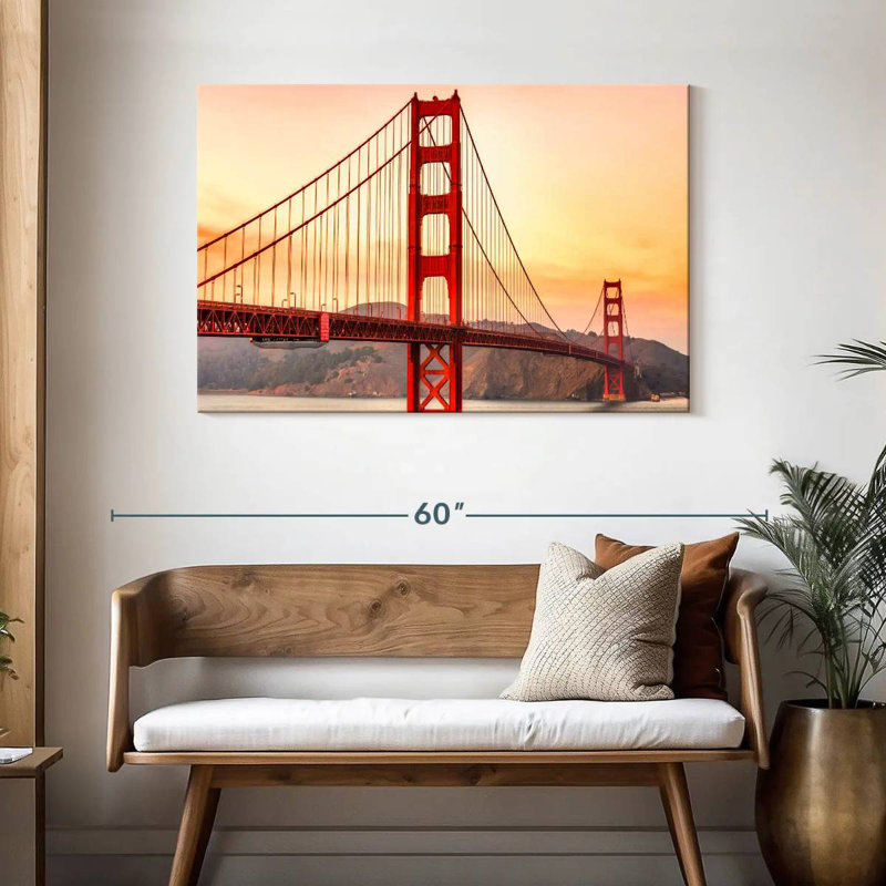 Lilie Golden Gate Bridge Structure, 30" H x 45" W