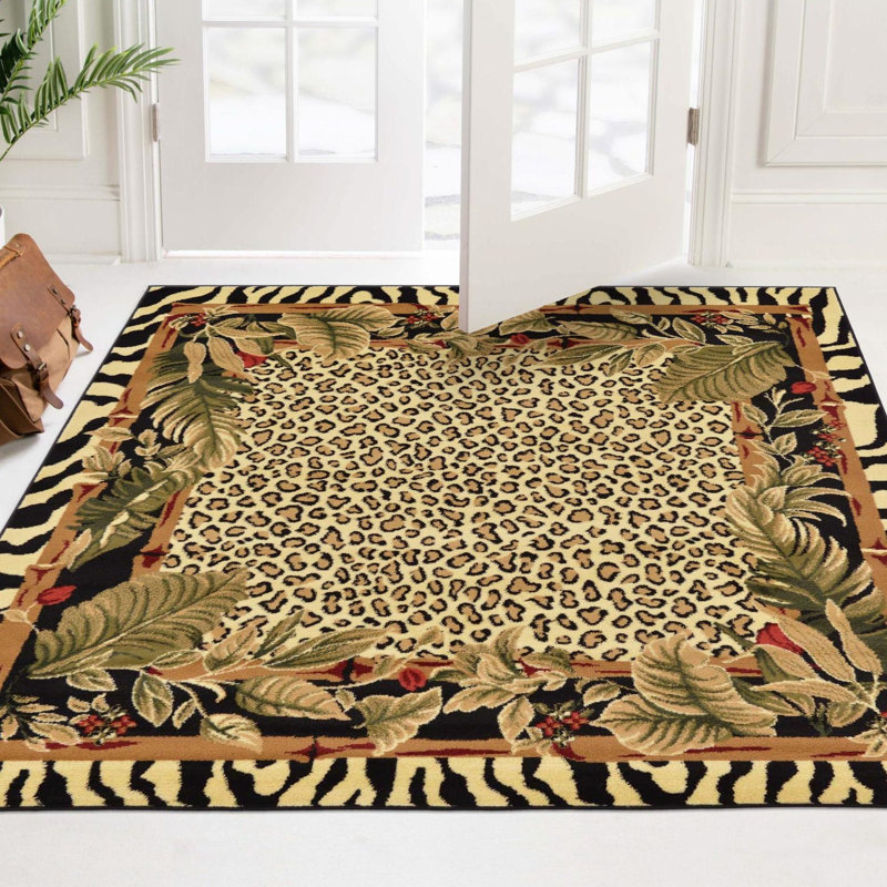 Testerman Power Loom Cream Rug, Square 7'1"