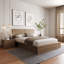 Ensemble de chambre avec lit et table de chevet 2 pièces Antonnio-526049039-521868113