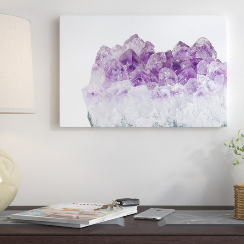 «Amethyst Crystal» par 5by5collective - impression sur toile tendue, H 18 po x l 26 po x P 1,5 po