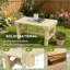 Semicircular Round Outdoor Bench,Wooden Garden Bench