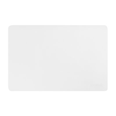 -17.7 x 12 Inch Dining Table Placemats, Set Of 6 Durable Kitchen Table Mats - Heat-Tolerant, No Stain, White Vinyl Rectangle Placemats, Embossed, Easy To Clean- 
