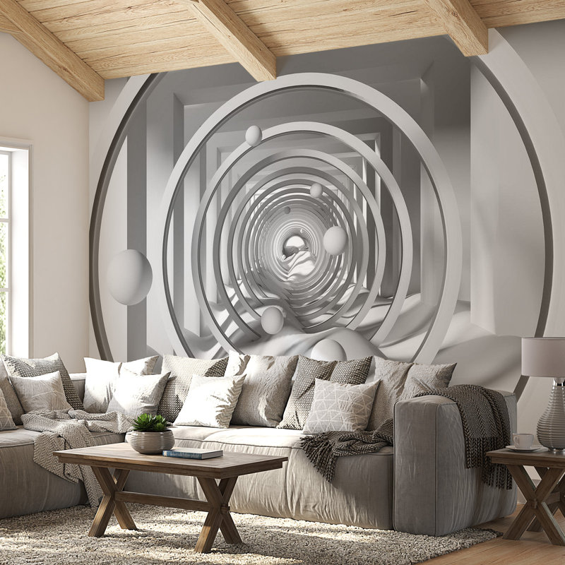 Panneau mural à profondeur géométrique Allerdale, L 55 po x l 77 po