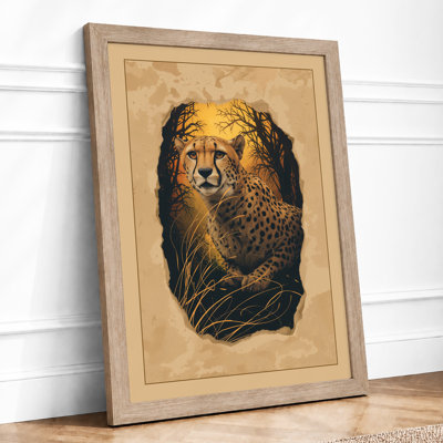 Leopard Study Boho - Framed Print