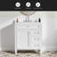 Meuble-lavabo de 30 po avec lavabo supérieur, meuble-lavabo moderne avec 2 tiroirs et tiroir escamotable, meuble-lavabo simple-306655670