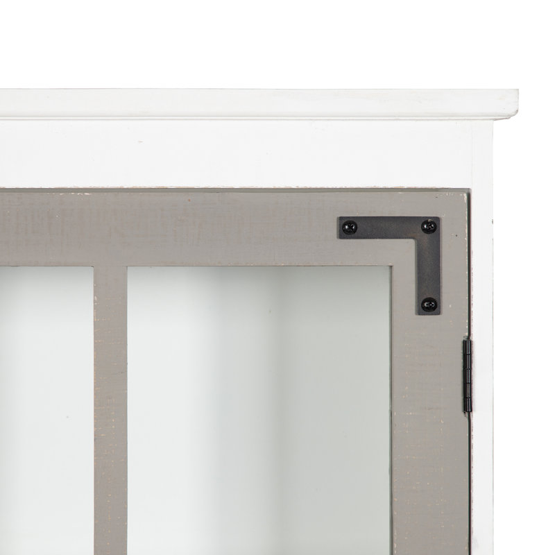 Tablette murale Argiri, Blanc / gris