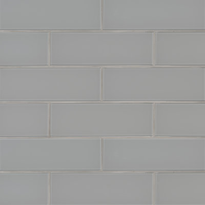 Subway 4 in. x 12 in. Glossy Glass Wall Tile